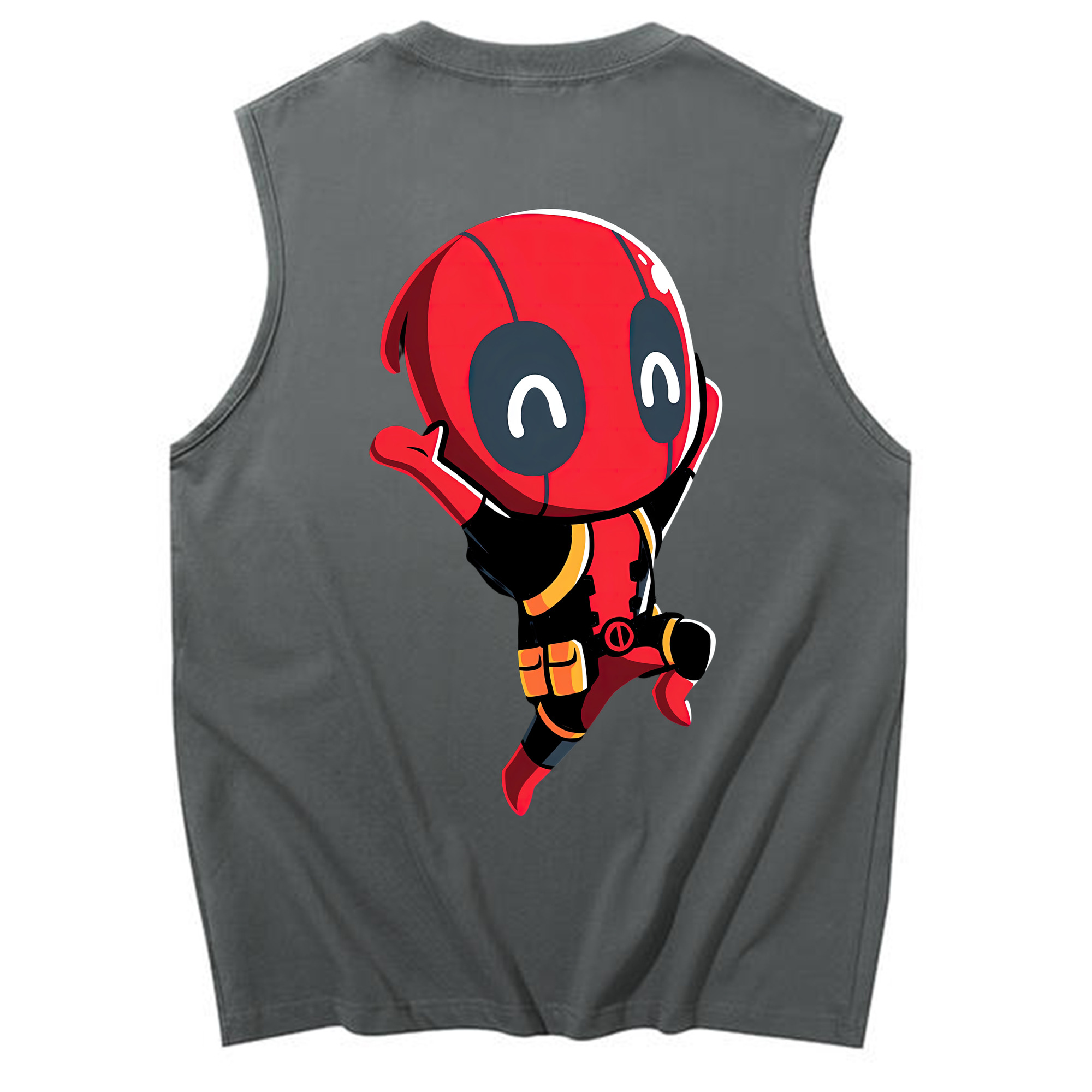 （画像用） Deadpool デッドプール コットン100％タンクトップ（背面プリント）